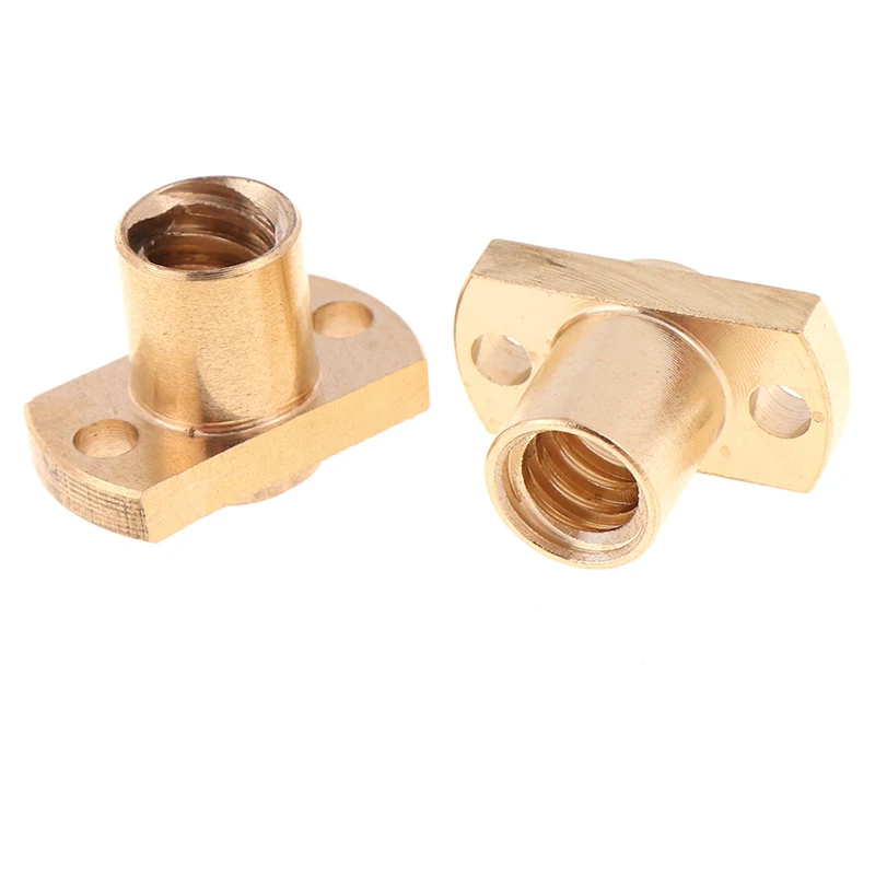 Высококачественная Латунная гайка T8 1 шт. Медная H с фланцем для винтового провода