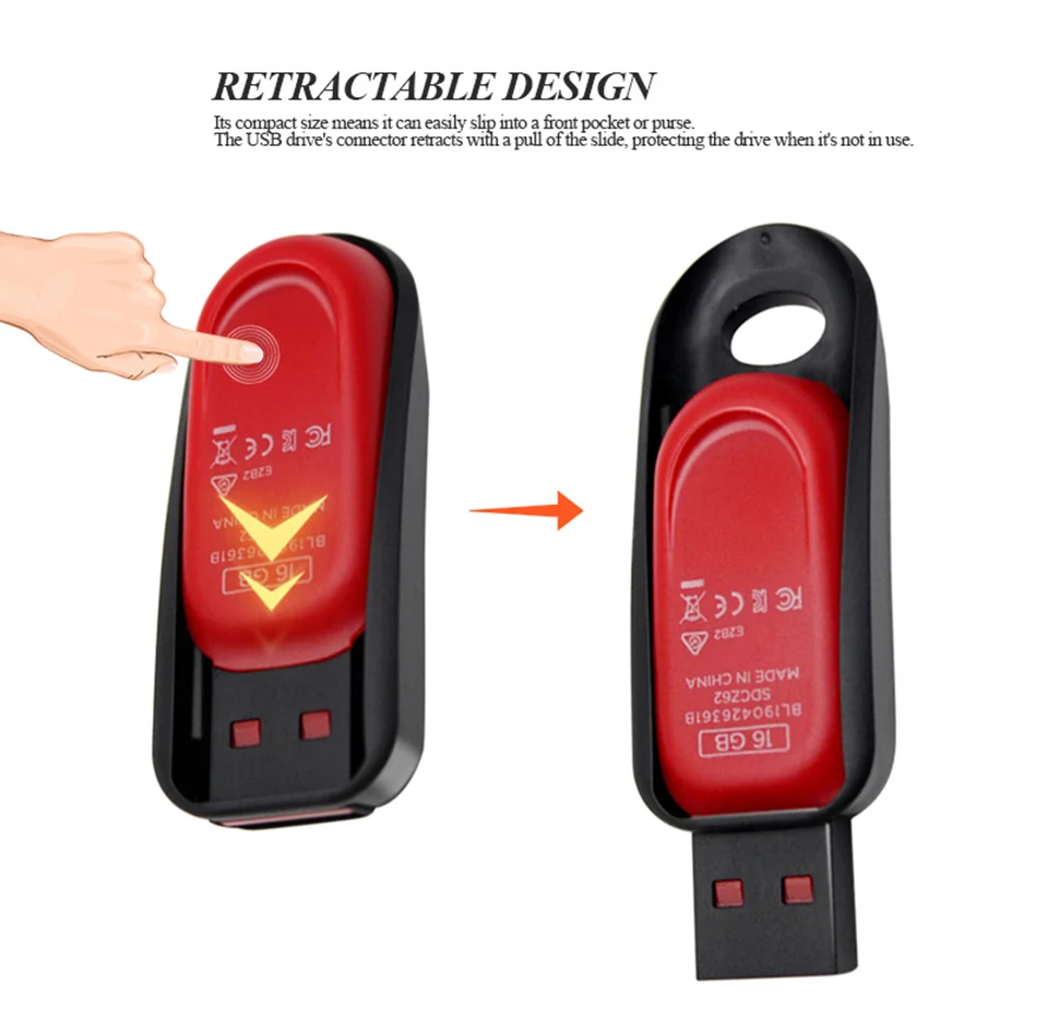 SanDisk USB 2,0 CZ62 мини-накопитель 64 ГБ 32 ГБ 16 ГБ USB флеш-накопитель карта памяти U диск USB ключ Флешка для ПК