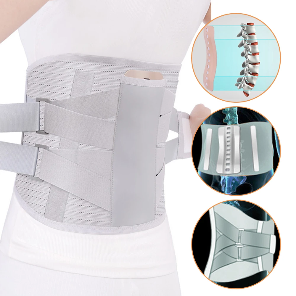 

Lumbar Support Belt Disc Herniation Orthopedic Medical Strain Pain Relief Corset For Back Spine Decompression Brace Self-heating