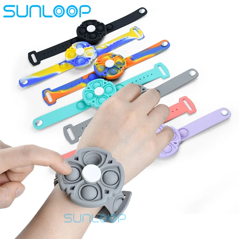 Фиджет-Спиннер с регулируемой яркостью для детей и взрослых игрушки силиконовый