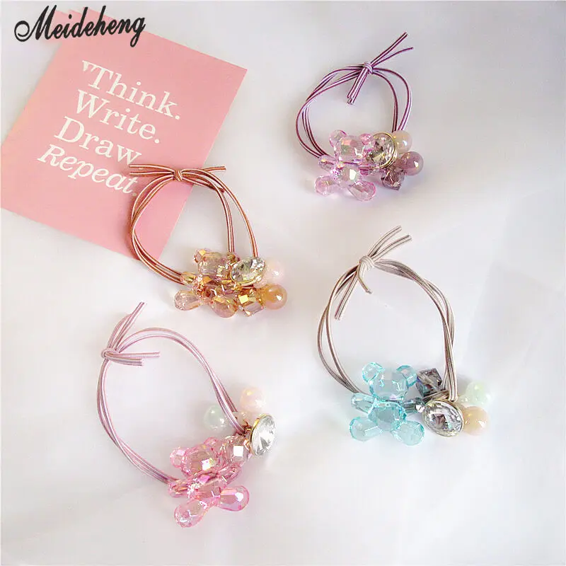 Акриловый брелок с медвежьими бусинами для волос | Украшения и аксессуары