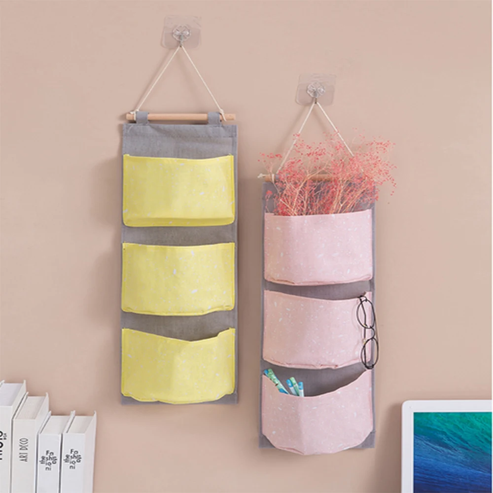 Тканевая подвесная сумка простая для хранения двери общежития отделочная