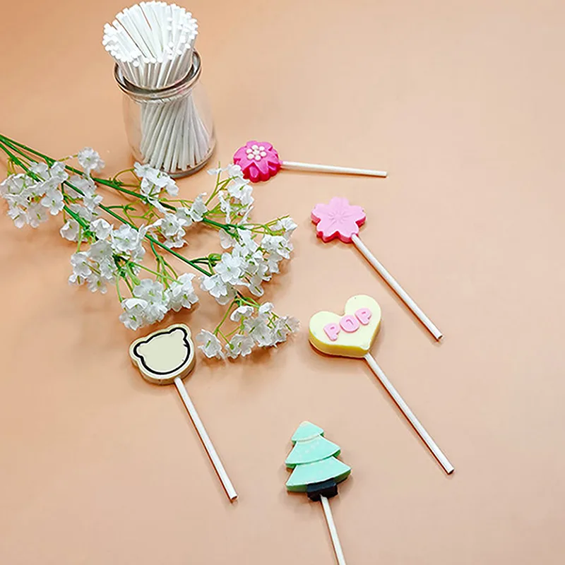 Круглый леденец на палочке плесень с барабанные палочки DIY домашний десерт пресс