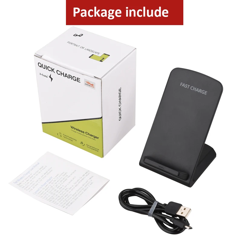 

10W Wireless Charger Stand for iPhone 12 Mini 11 Pro Xs XR 8 Fast Charging Dock Station for Samsung Note 10 S20 Phone Charger