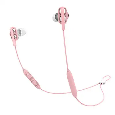 Pink Langsdom BD34 Bluetooth наушники беспроводные Hifi бас Bluetooth наушники с микрофоном для xiaomi auriculares fone de ouvido - Цвет: Pink