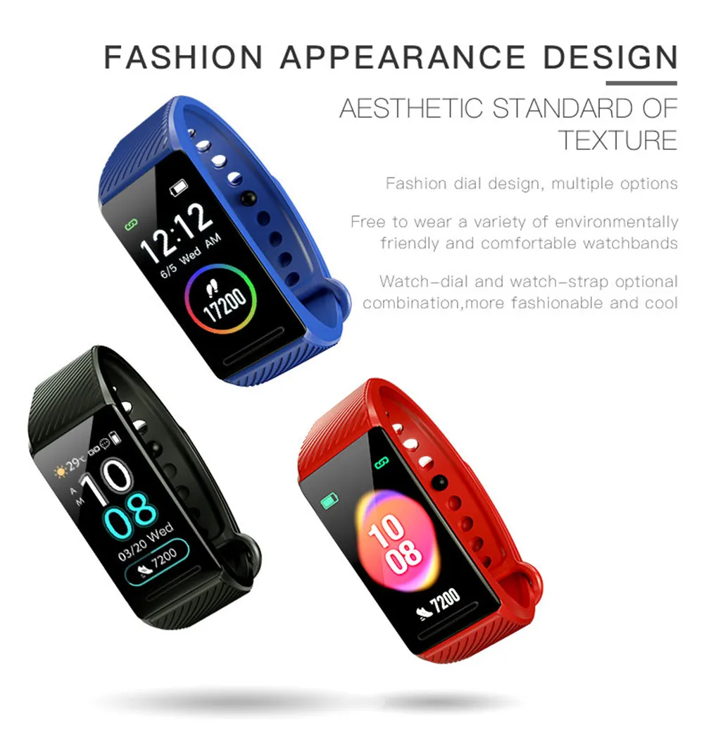 

TD18 Smart Wristband Heart Rate Pedometer Bluetooth Fitness Bracelet Call Message Remind Smartband for Android IOS