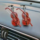 Скрипки автомобильный освежитель воздуха автомобильного воздуховыпускного отверстия творческий Винтаж Мини-скрипка автомобиля, устанавливаемое на вентиляционное отверстие в салоне автомобиля клип автомобильные аксессуары интерьерный арома-диффузор