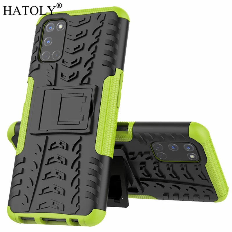 hatoly for cover oppo a92 case for oppo a72 a52 shockproof armor silicone hard plastic case for oppo a92 with holder stand 6 5 free global shipping