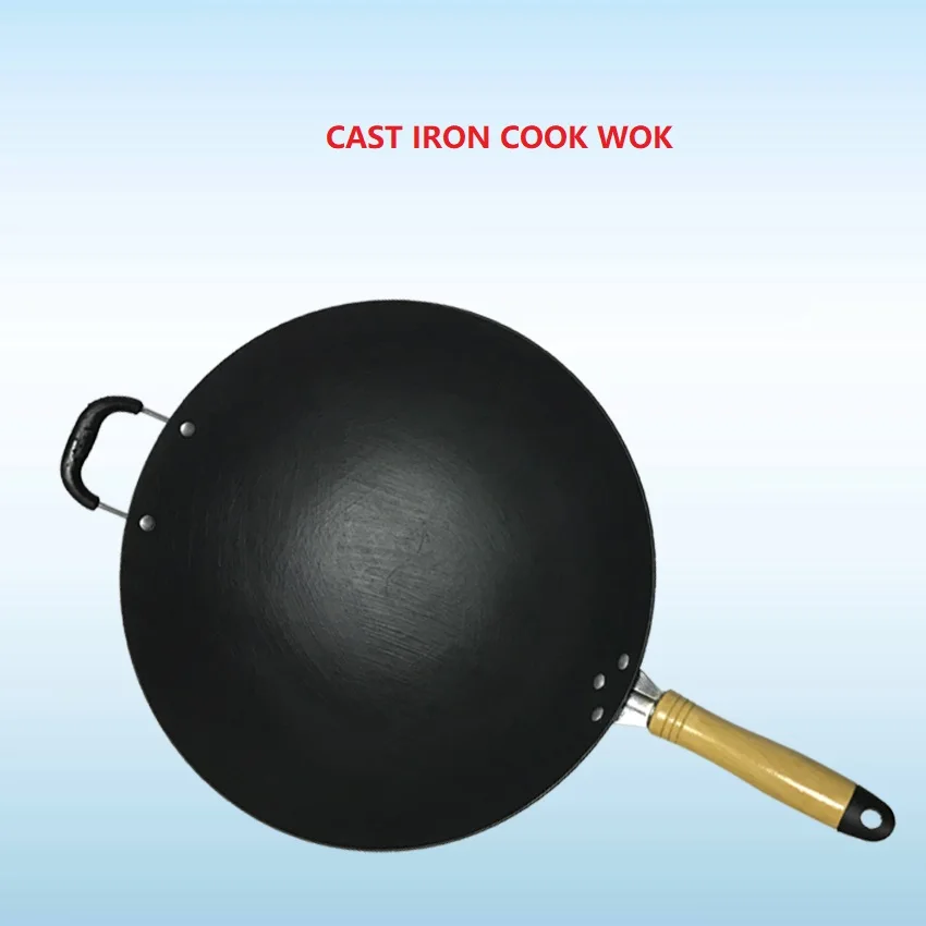 Чугунная домашняя Классическая сковорода для приготовления вок без покрытия