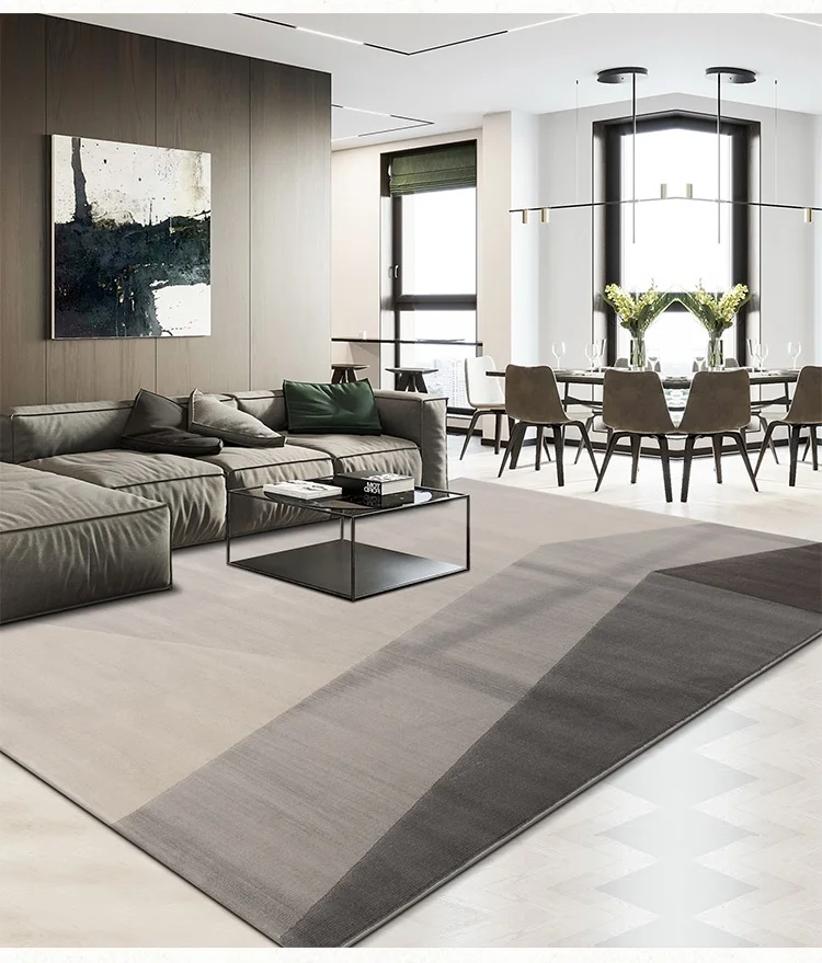 Современный геометрический Коврик для гостиной, дома и офиса, толстый полипропиленовый ковер для спальни, ковер на диван, кофейный ковер напольный ковер