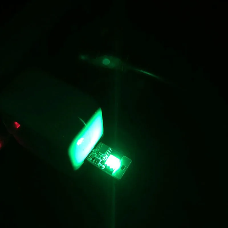 1 шт. T10 USB СВЕТОДИОДНЫЙ цветной яркий акустический атмосферный свет сенсорный изменение цвета Ajdusting яркий стиль автомобиля источник настроения лампа