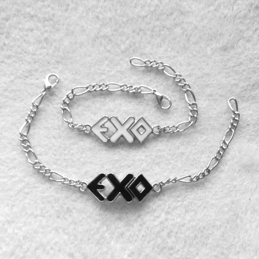 Аксессуары для Kpop браслет сплав буква экзо идеальный подарок фанатов звезд