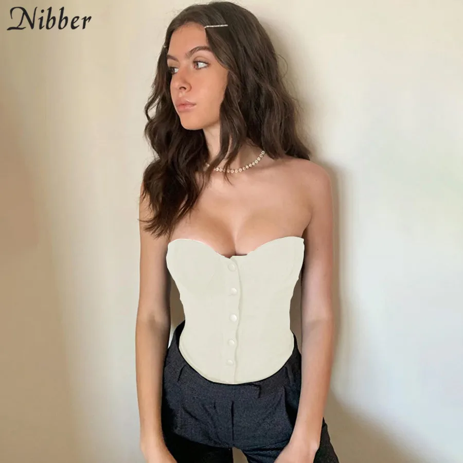 Nibber сексуальные Клубные Топы без бретелек женские осень-зима модные вечерние ночные вне плечо элегантный camis Тонкий Топ туба mujer