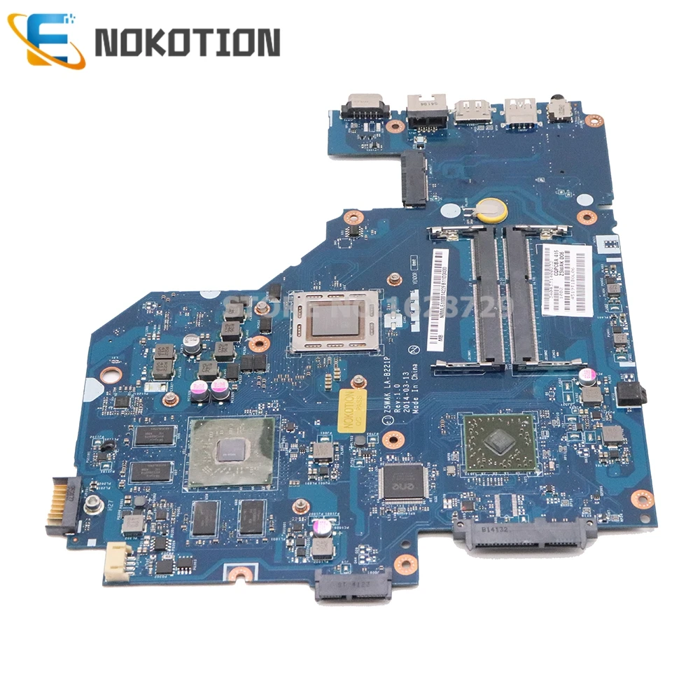 Verkaufen NOKOTION Für Acer Aspire E5-551G Laptop Motherboard NBMLE11001 NB. MLD11.001 LA-B221P A10-7300 CPU R7 M265 GPU