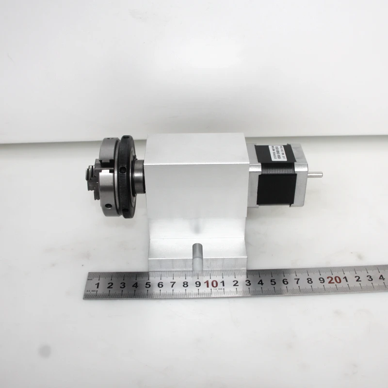 Harmonic Drive Reducer 3 Jaw 50mm 65mm Chuck Center Height 65MM 4th Axis Rotary CNC Router Dividing Head | Инструменты