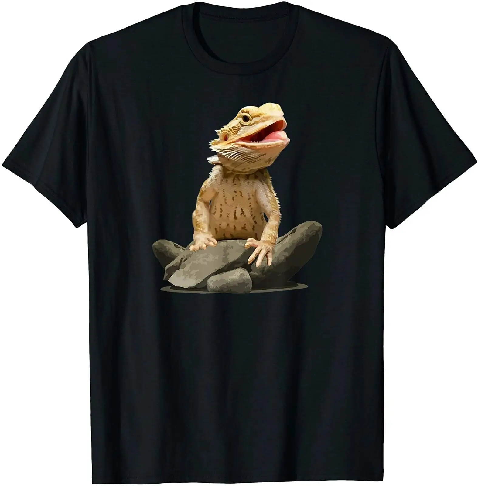 

Gecko Lizard Animal Funny Bearded Dragon Reptiles Pet Lover Mens T-Shirt. Summer Cotton Short Sleeve O-Neck Unisex T Shirt New