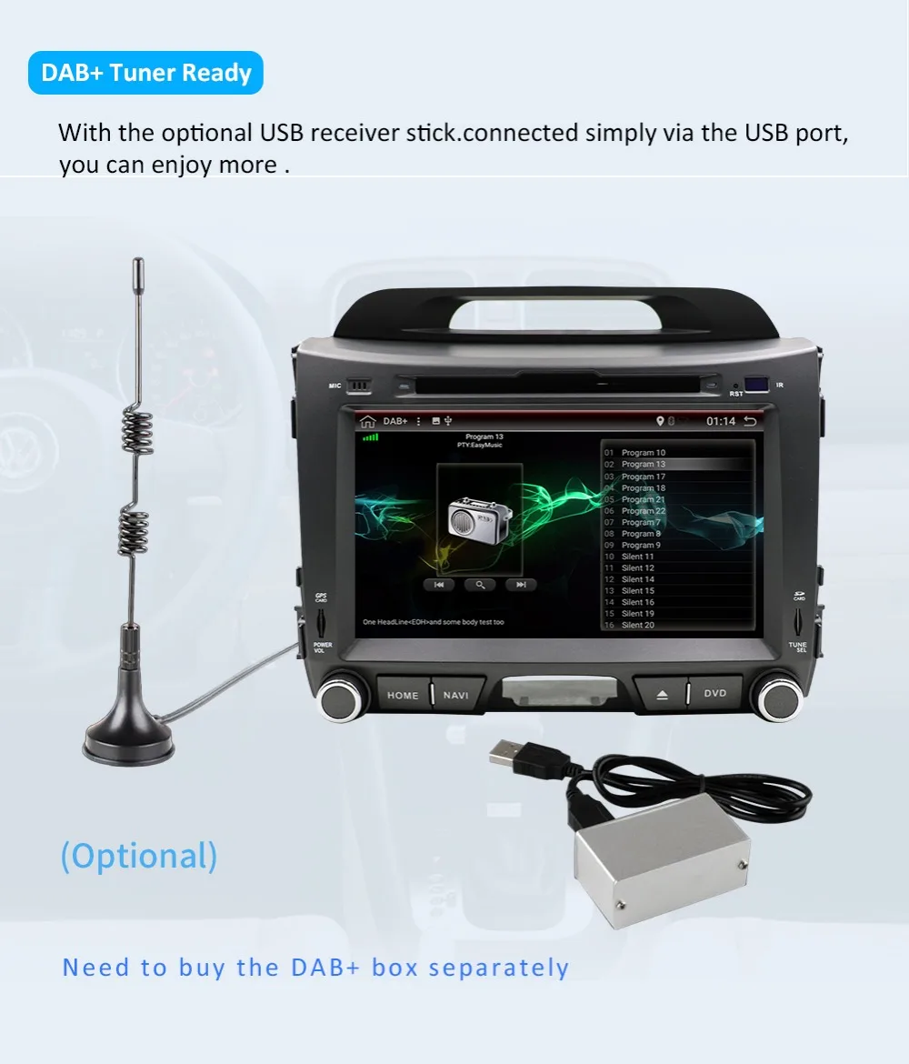 Автомобильный dvd Bosion 8 core 2 din android 9,0 для kia sportage 2009 2011 2013 автомобильный Радио gps навигатор управление рулевым колесом