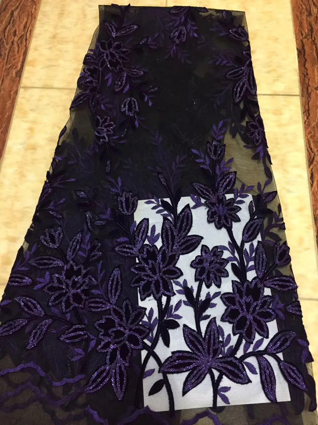 Последние нигерийские французские сетчатые кружевные ткани с вышивкой высокого