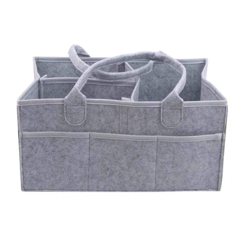 Foldable Storage Bag Portable Lightly Fabric Changeable Compartments Big Sundries Box with Handle Desk Makeup Organizer | Дом и сад