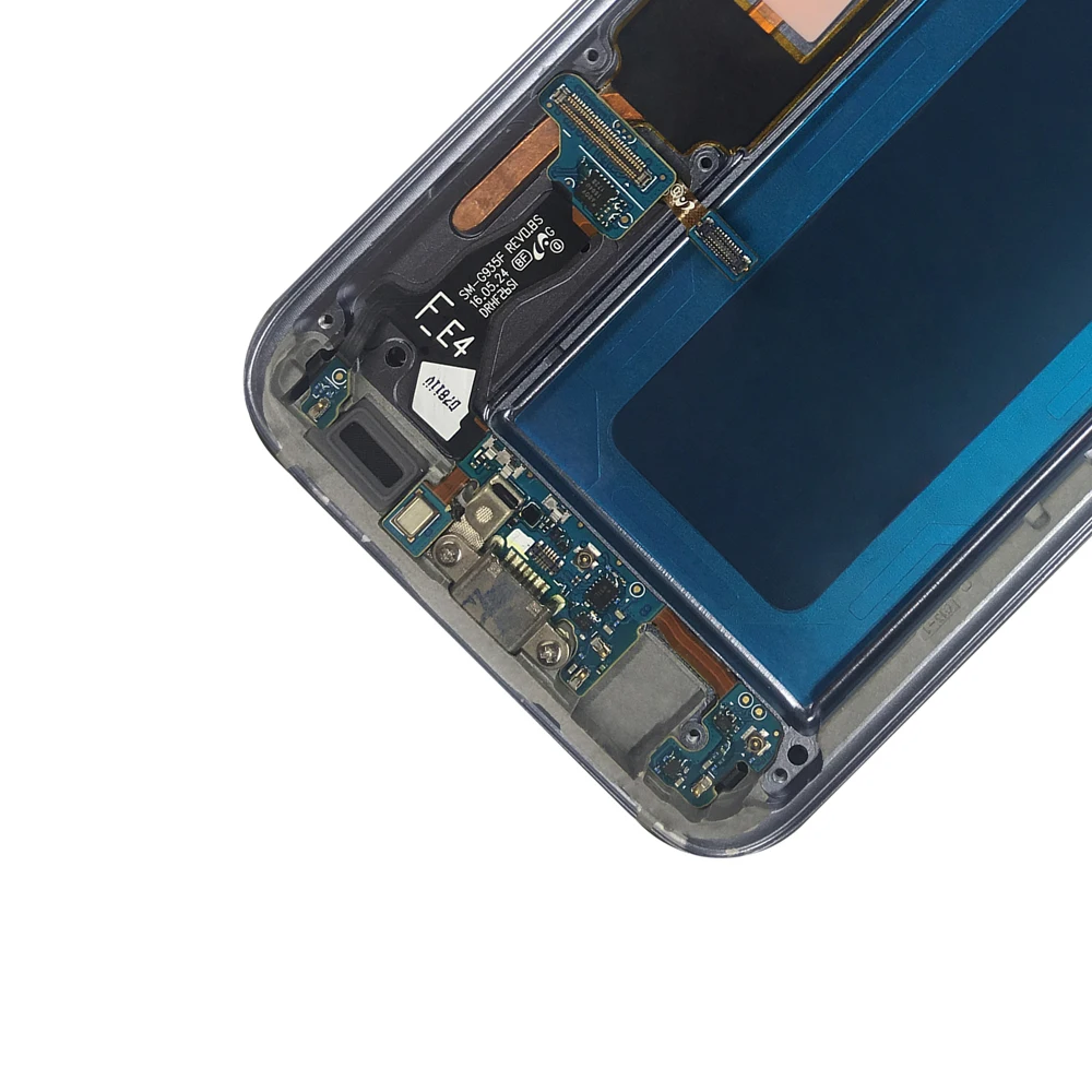 10 шт./лот 5 ''ЖК дисплей с рамкой для SAMSUNG Galaxy s7 edge G935 G935F сенсорный экран