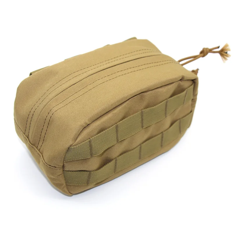Тактический molle Чехол Водонепроницаемый страйкбол нейлон поясная EDC сумка Военная MultiCam охотничий мешок большой инструмент молния пакет чехол аксессуар - Цвет: Tan