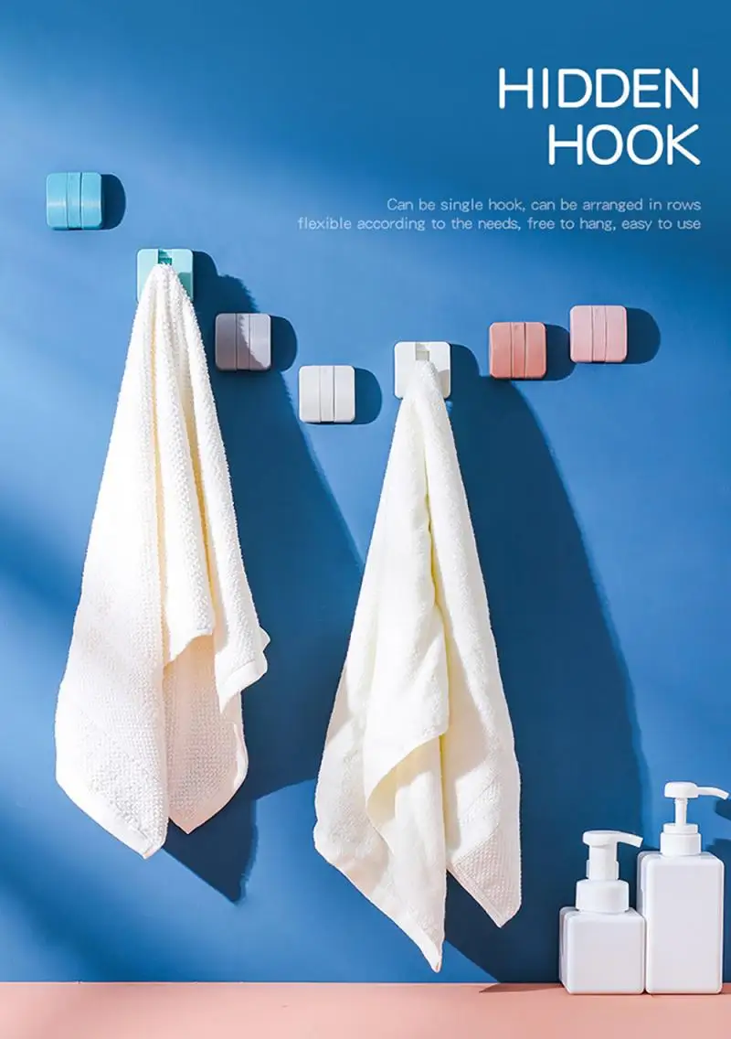 Нордический стиль скрытый крючок сильная самоклеящаяся настенная вешалка для