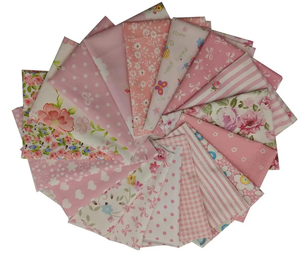 18 шт смешанные цвета хлопок толстый из полиэстера в горошек печатная ткань шитье