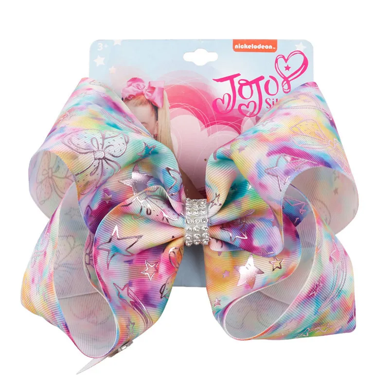 8" Fashion party Hair Bows Clips for Girls Arrow of Love Bowknot Hairpin Siwa barrettes Accessories Kids | Детская одежда и