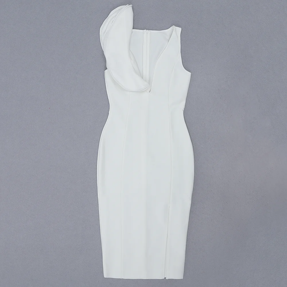 Женское мини-платье с V-образным вырезом без рукавов | Женская одежда