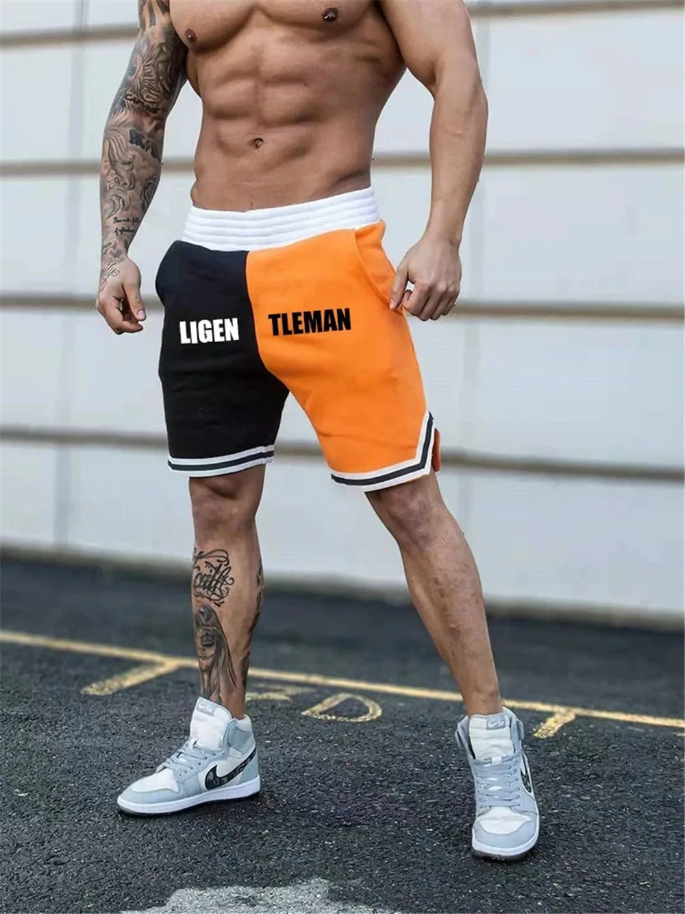 

New men's Hip-hop shorts in spring and summer 2021 version leisure simple temperament hip hop fitness basketball rareness sports