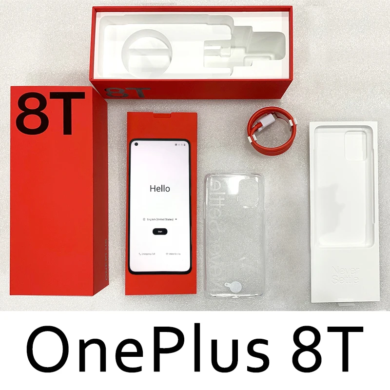 

Global Version OnePlus 8T 8 T Smartphone Snapdragon 865 5G 48MP Quad Camera NFC Android Smartphone 6.55'' 120Hz AMOLED Display