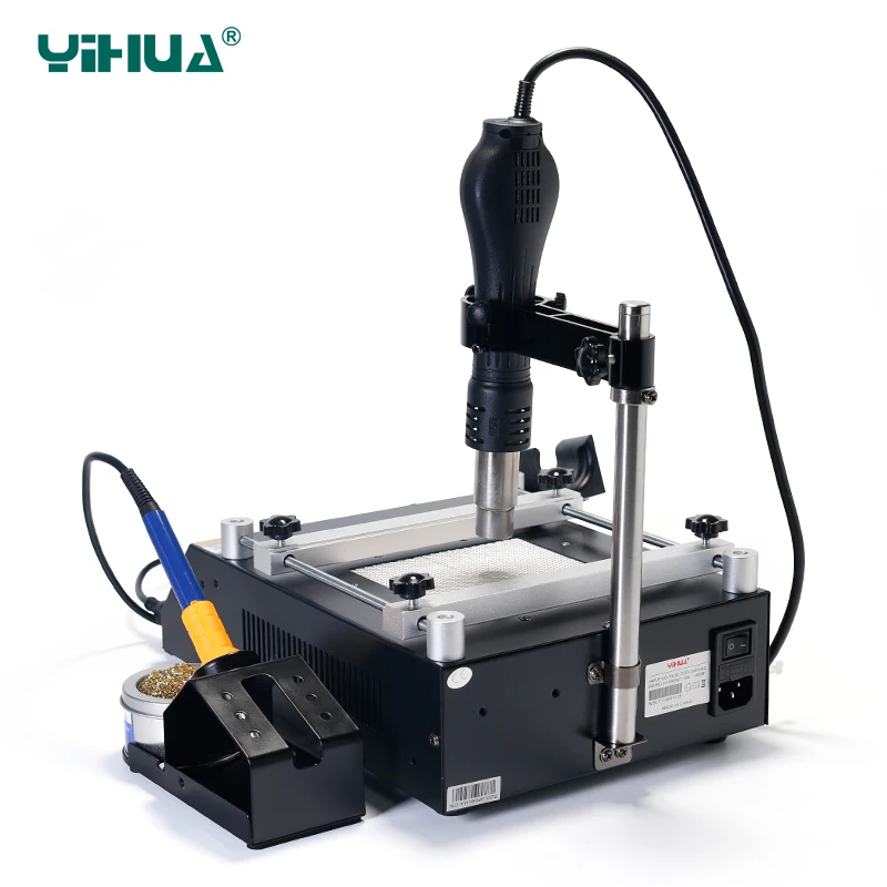 YIHUA 853AAA 1200W Preheating Station PCB Preheater Soldering BGA Rework Iron Heat Gun Welding | Инструменты