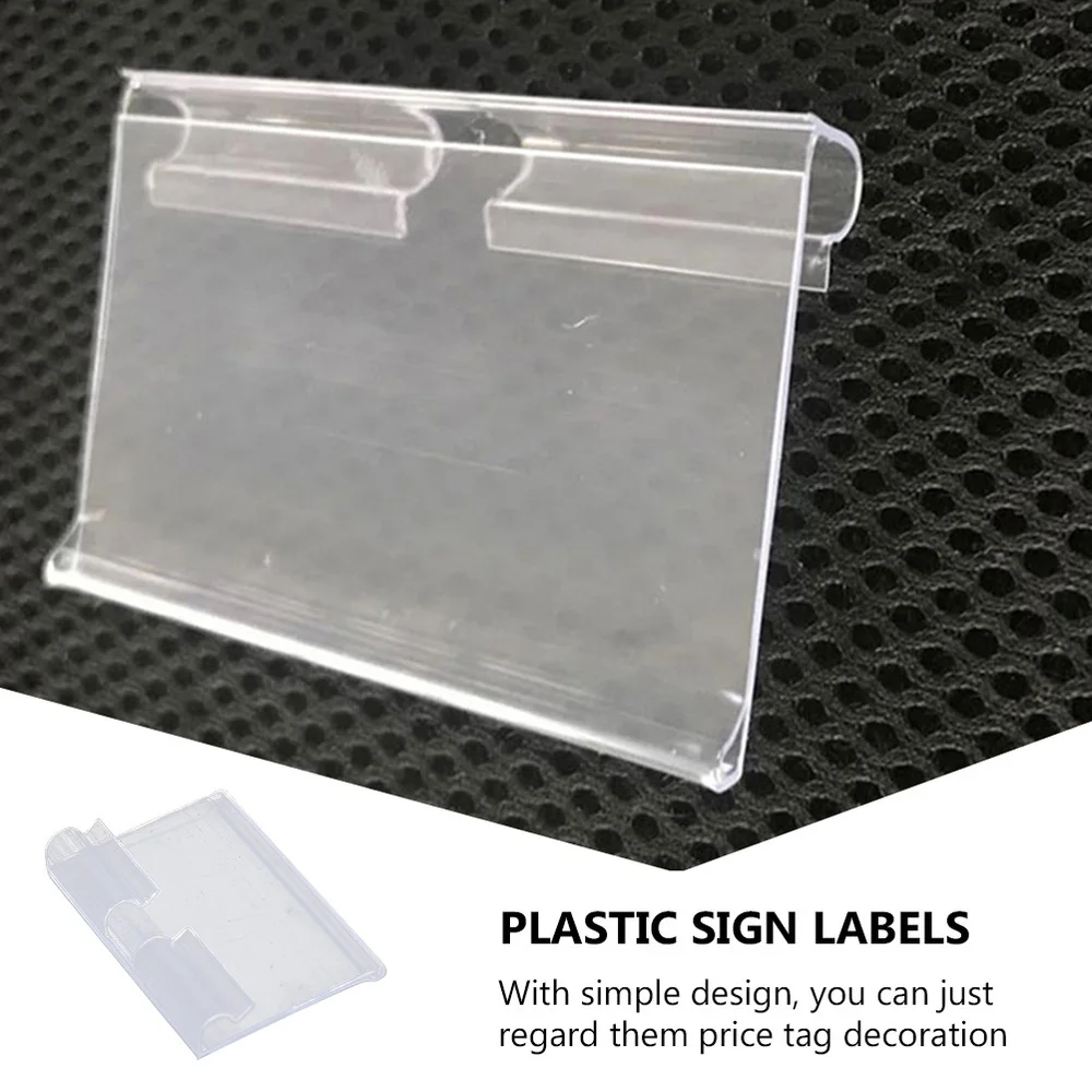 

30 Pcs Practical Price Tags Merchandise Price Display Lables (Transparent)