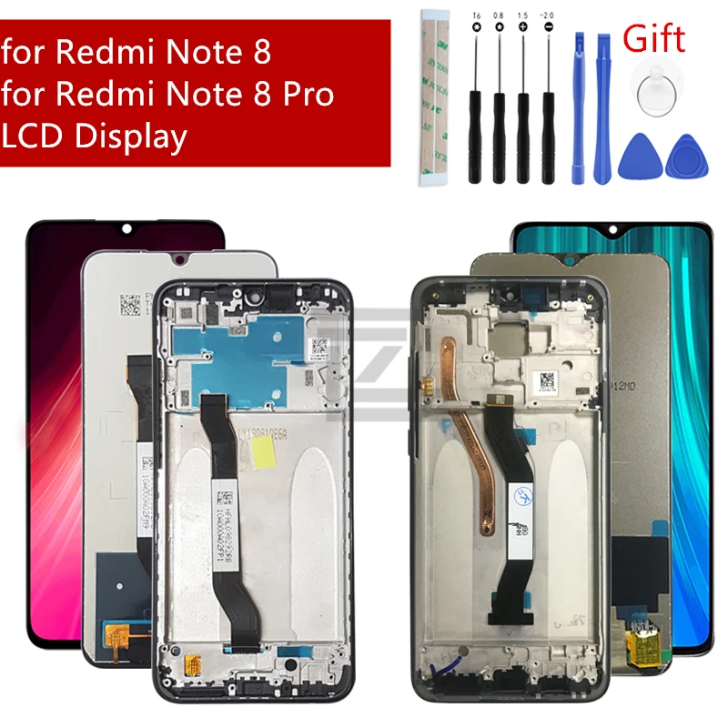 Для Xiaomi Redmi note 8 note8 ЖК дисплей сенсорный экран дигитайзер сборка запасные части