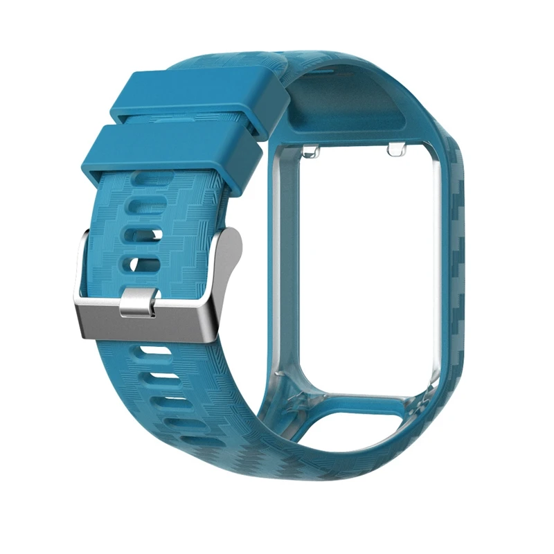 Сменный ремешок для TomTom 2 3 Spark Runner Music Cardio gps часы ремешок для наручных часов браслет силиконовый ремень аксессуар - Цвет: blue