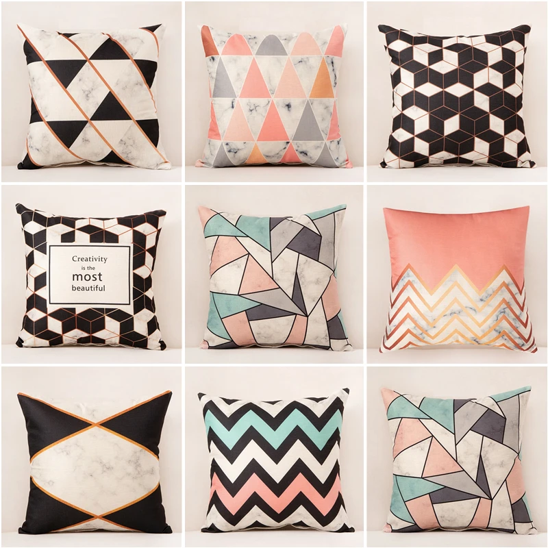 Постельное белье с геометрическим узором чехол для подушки 45x5 см декоративная