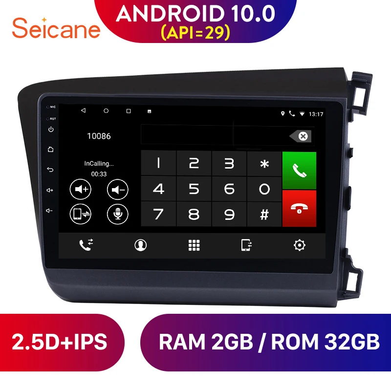 Seicane 9 дюймов Android 10 0 четырехъядерный автомобильный радиоприемник GPS навигатор