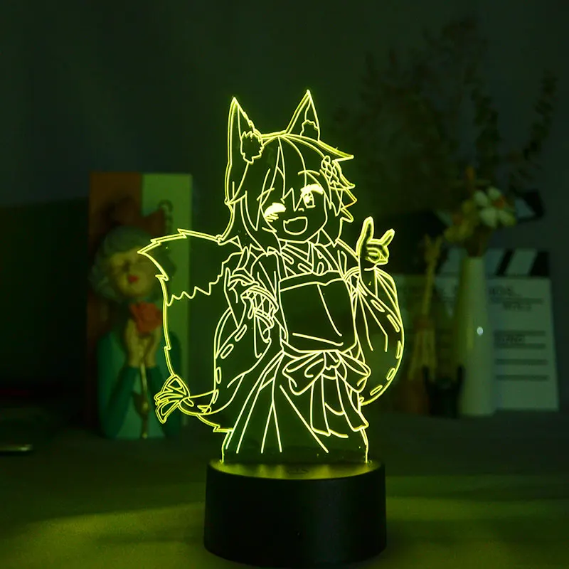 

Ночные светильники Спальня 3D светодиодный настольная лампа Inuyasha Ночная сенсорный выключатель с персонажами из аниме вентиляторы подарок а...
