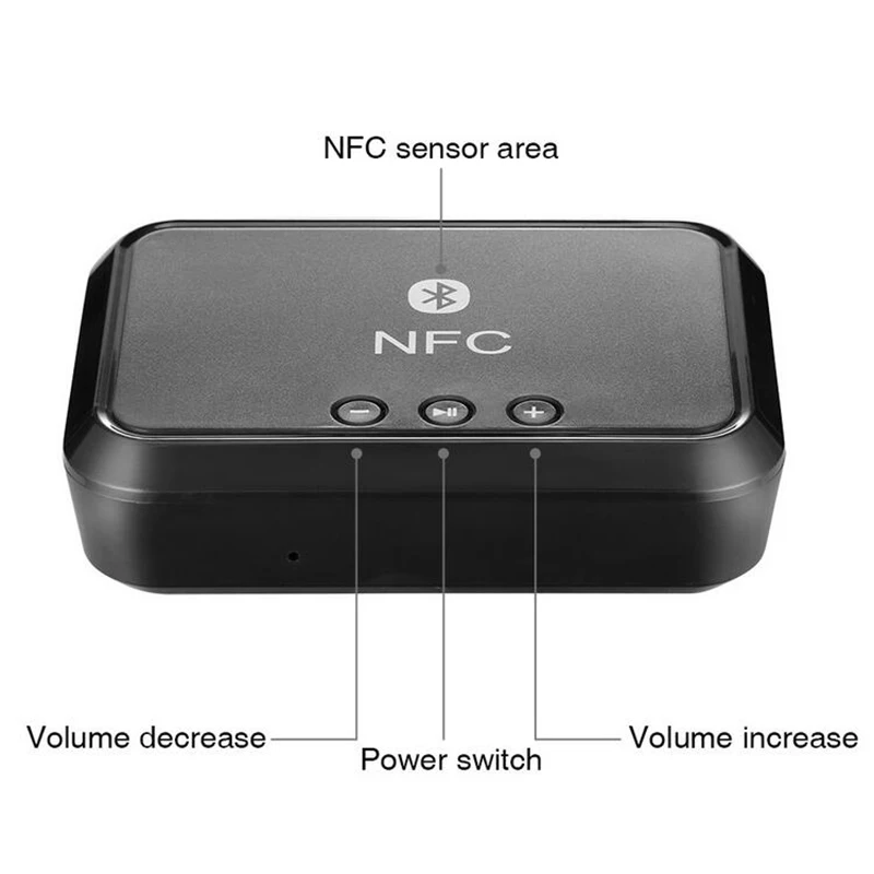 Портативный Nfc Bluetooth стерео аудио приемник адаптер с поддержкой 3 5 мм/RCA выход