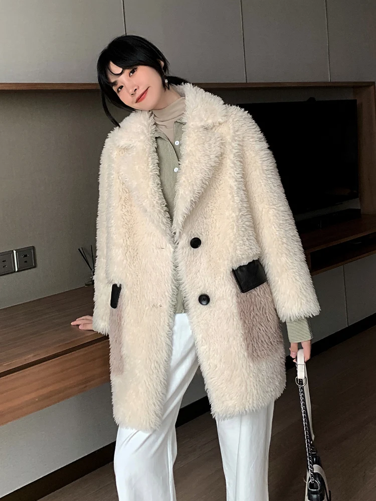 Осенне-зимнее пальто женская одежда 2020 корейское с натуральным мехом Женская