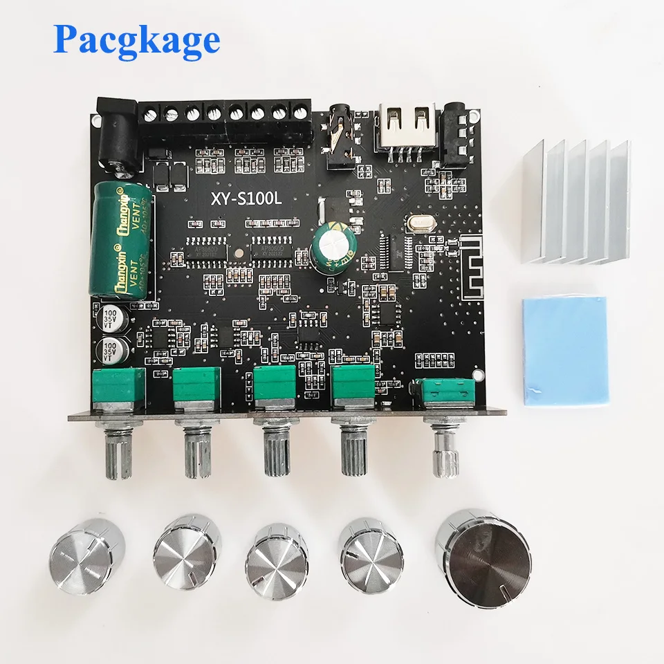 Плата усилителя Bluetooth 2*50 Вт + 100 мощный сабвуфер звук класса D домашний кинотеатр