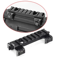 tactical 8 slots hk sp5 mp5 gsg5 g3 hk53 picatinny weaver top rail mount base claw laser sight scope mount for huting caza