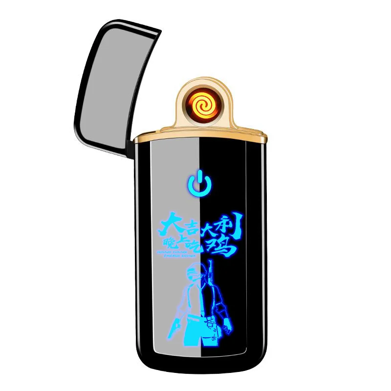 

Large-screen LCD Induction Lighter Creative Full-screen Ultra-thin USB Rechargeable Cigarette Lighter Gadgets for Men Technology