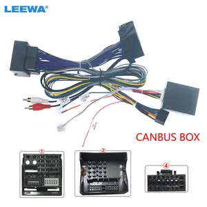 Автомобильный 6-контактный стерео-кабель питания LEEWA с Canbus для Mercedes Benz C-Class C180C200(W204) # CA6563