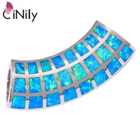 cinily created blue fire opal silver plated pendant wholesale retail hot sell party for women jewelry pendant 1 14 od4709