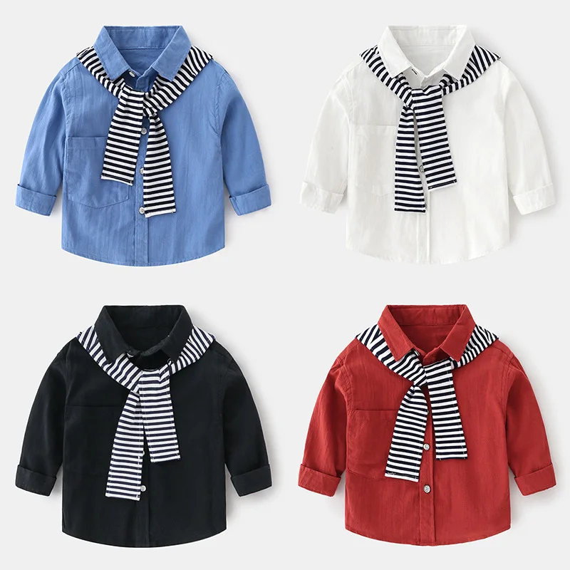 Детские рубашки для мальчиков осень 2020 женские хлопковые топы с длинным рукавом