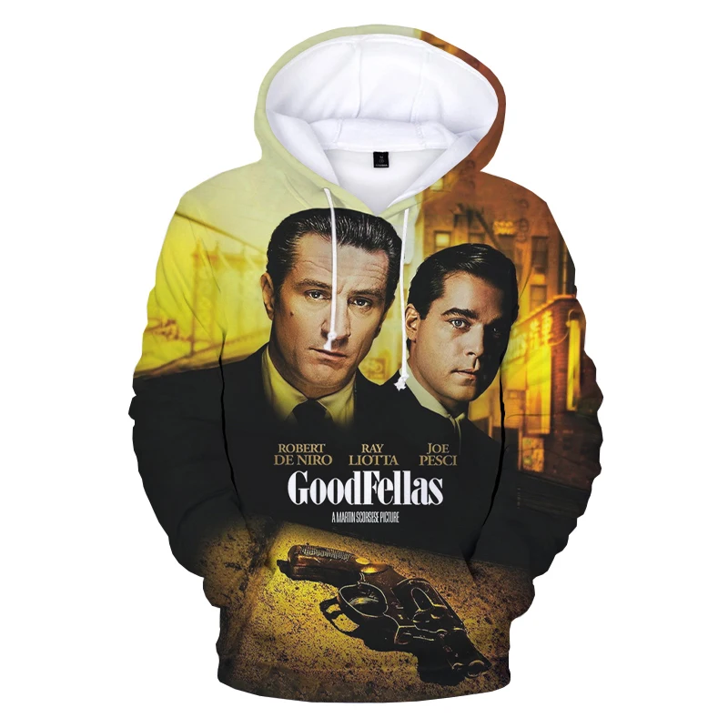 

GoodFellas 3D Hoodies Men Women Fashion Casual Long Sleeve Pullover Gangster Film Print Streetwear Hoodie
