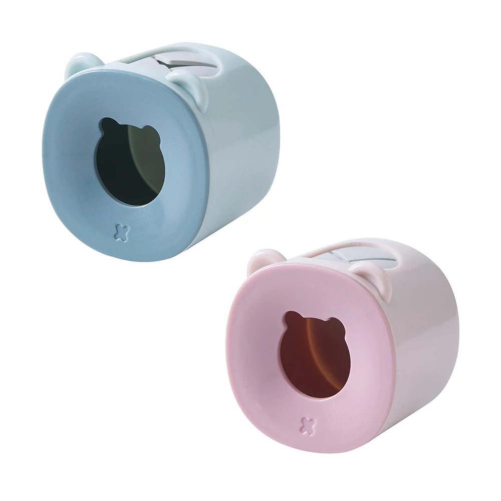 

Punch-Free Wall-Mounted Electric Toothbrush Holder Cute Cat Ears Dustproof Toothbrush Holder Bathroom Accessories Save Space