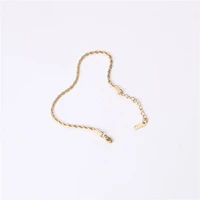 joolim high end pvd plated rope chain bracelet 2mm