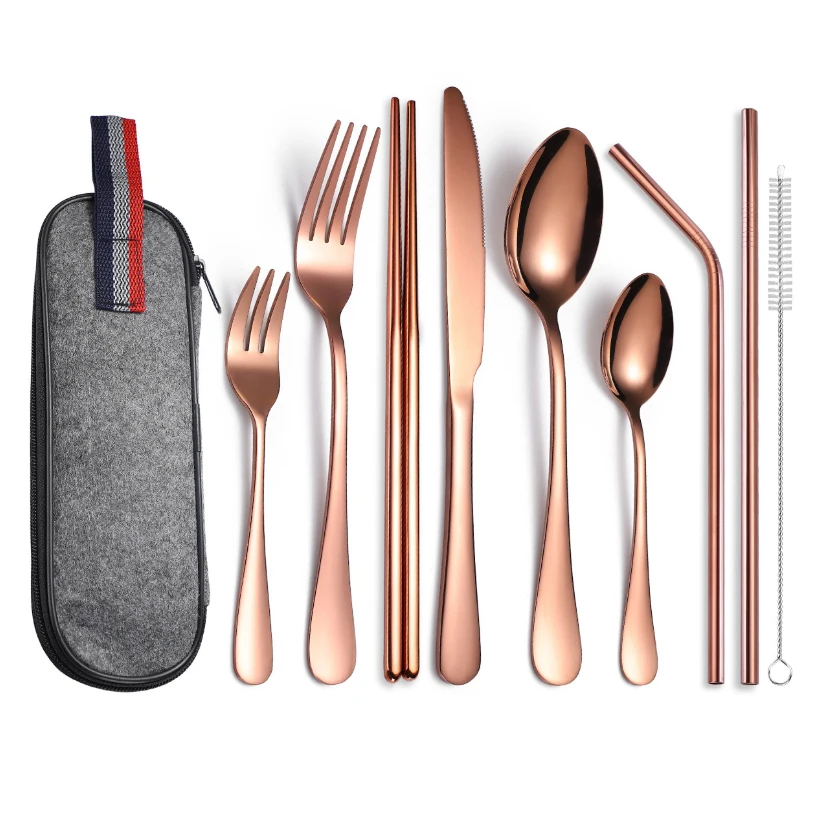 Набор столовых приборов из 9 предметов нержавеющей стали столовая посуда